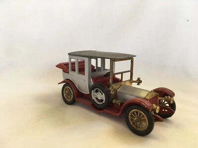 Vtg 1912 Rolls Royce Car Lesney Matchbox Models of Yesteryear Gray Red England - Image 1 of 4