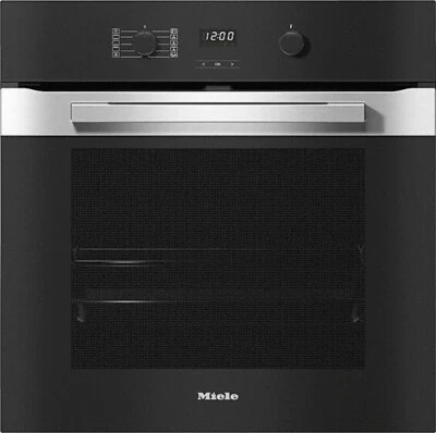 Miele H2860BP Einbaubackofen Pyrolyse Glas schwarz Edelstahl EEK: A+ - Bild 1 von 4