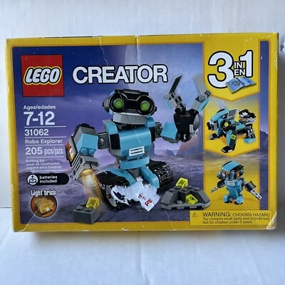 Retired NIB Lego Creator 3in1 Set 31062 Robo Explorer SEALED *IMPERFECT BOX* - Image 1 of 4