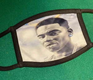 Young Dolph Black And White Face Mask Reusable Washable Double Layers - Picture 1 of 6