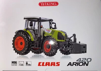 Wiking 1:32 Diecast Tractor CLAAS ARION 420 077811 MiB Retired - Image 1 of 4
