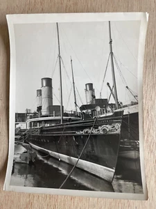 PADDLE STEAMER COLUMBA AT THE END, VINTAGE PHOTOGRAPH SCOTLAND 22 x 17 cm. - Picture 1 of 2