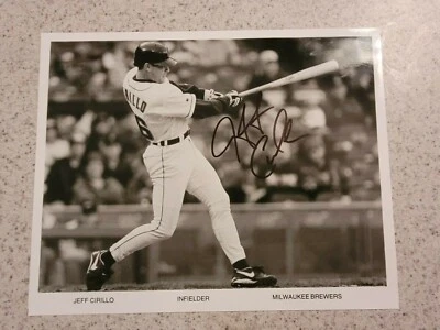 Foto 8x10 autografiada de Jeff Cirillo Milwaukee Brewers Foto 1 de 2