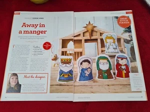Away in a Manger Nativity Finger Puppets Cross Stitch Pattern - Pattern Only - Picture 1 of 5