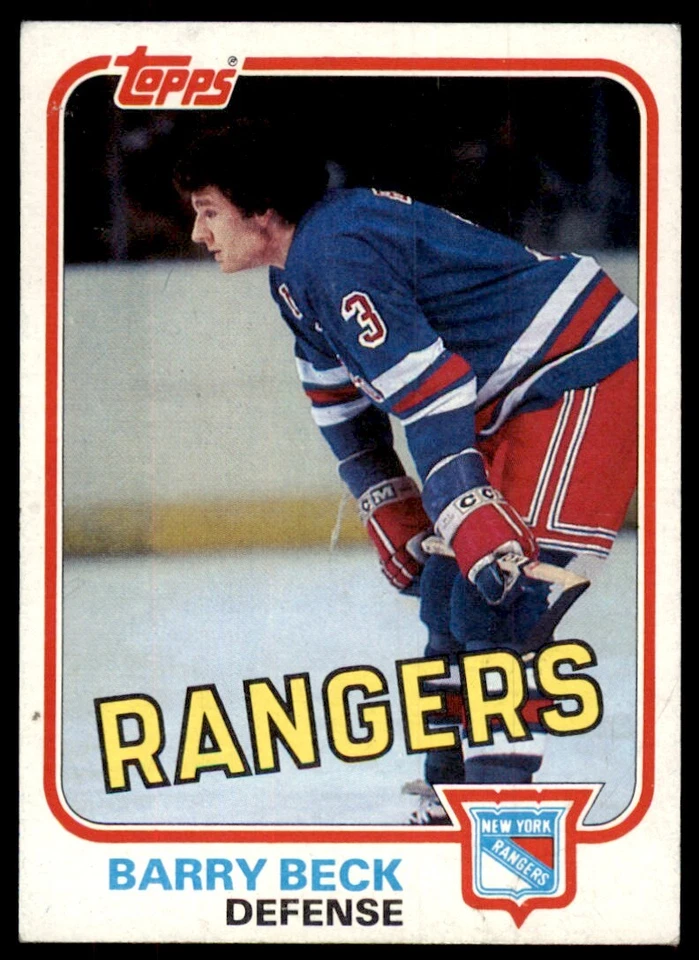 1981-82 Topps Barry Beck A Hockey Cards #3 - Image 1 of 2