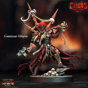 Commissar Vilegrim- sci fi Wargames - 9th age - d&d - tabletop gaming - Imagen 1 de 1