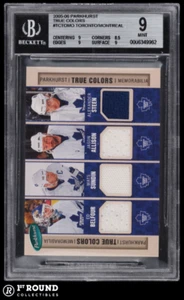POP 1: Maple Leafs Canadiens BGS 9: 2005-06 Parkhurst True Colors Game Used JSYs - Picture 1 of 5