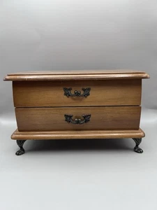Beautiful Mele Musical Jewellery Box. Working Order. Lined Draws Great Condition - Picture 1 of 8