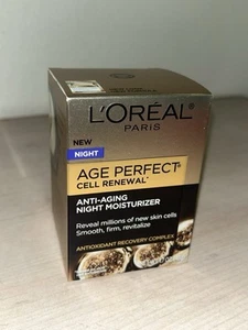 L'Oreal Paris Age Perfect Cell Renewal Anti-Aging Night Moisturizer 1.7 oz - Picture 1 of 6