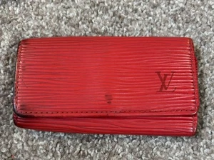 Auth Louis Vuitton Epi Key Wallet Key Case 4 Hooks Leather Red - Picture 1 of 8