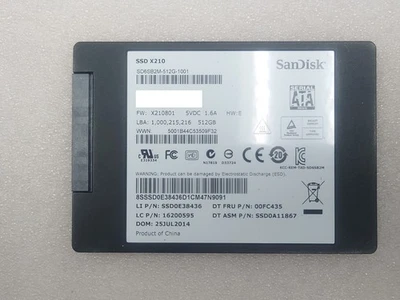 SanDisk X210 512GB 6Gb/s SATA SD6SB2M-512G 2.5" SSD - Image 1 of 2