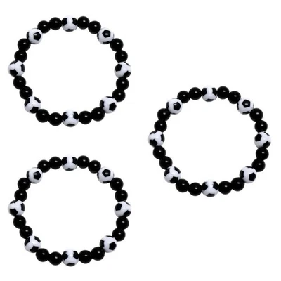  3 stücke kunststoff fußball perlen armband fußballliebhaber armband geschenk - Bild 1 von 4