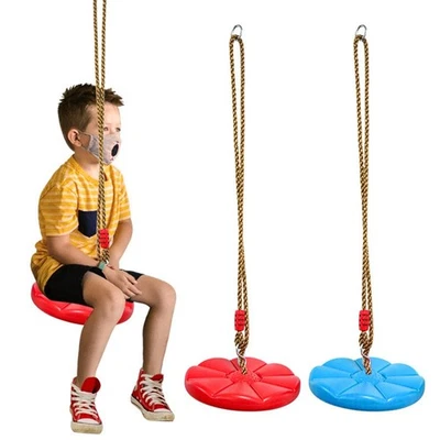Children's Disc Swing Kid Indoor and Outdoor Sports Red Blue Thickened Octagonal - Image 1 of 4