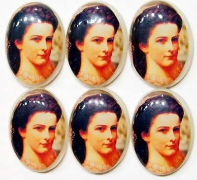 8 cabujones camafeos acrílicos vintage multicolores de 25x18 mm para mujer victoriana Foto 1 de 4