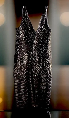 tadashi shoji dress 14 formal cocktail Golden  Sequin - Image 1 of 4