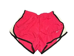 Girls Nike Dri Fit Running Lined Shorts Size Medium Hot Pink - Logo Swoosh - Picture 1 of 3