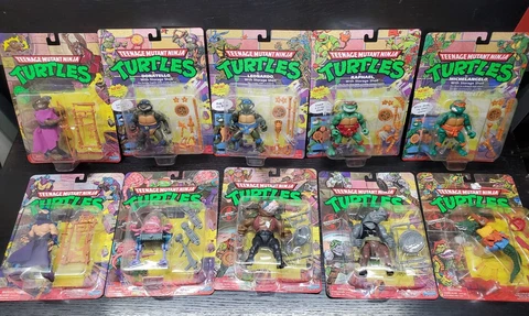 Teenage Mutant Ninja Turtles TMNT Classic Retro 2022 Playmates Lot  11 Full Set Cover