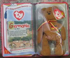 Ty Teenie Beanie Babies Legends Germania the German Bear - McDonalds - 2000 Vtg - Picture 1 of 4