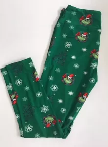 Christmas Bahumbug Grouch Leggings- Tween jr 10- wmns 4 - Picture 1 of 4