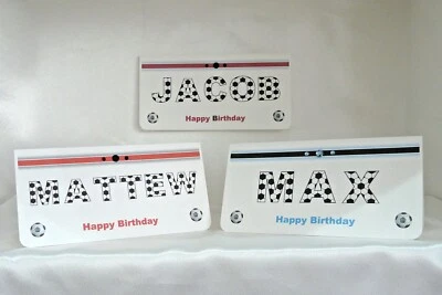 DAZZLING HANDMADE CARDS Personalised Birthday Money Wallet/Gift/Cheque/Voucher Football ThemeHandmade