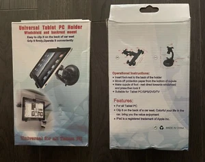 new Universal Tablet PC Holder Windshield and backrest mount Back Seat Clip - Picture 1 of 6