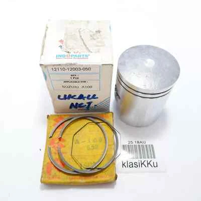 Suzuki A100 AS100 AC100 Piston + Ring Size 0.50 NOS 12110-12003-050 - Imagem 1 de 4