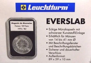 10 Lighthouse EVERSLAB Coin Holder Slab 21mm Jefferson Nickel Capsule Case Slabs - Picture 1 of 4