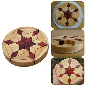 Child Wood Jigsaw Brain Teaser Puzzles Kids Wood Building Puzzle Toy - Picture 1 of 12