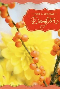 Sincere HAPPY THANKSGIVING Greeting Card FOR A SPECIAL DAUGHTER by Hallmark +✉ - Picture 1 of 5