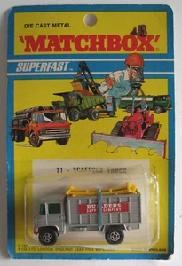1971 1969 Matchbox Superfast Transitional #11 Mercedes Scaffold Truck MOC - Picture 1 of 7