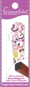 SCISSORFOBZ Designer Scissors Sheath Cover Single Small Pink Victorian Floral - Picture 1 of 5