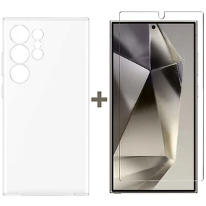 For Samsung Galaxy S24 ULTRA Clear Case Cover + Tempered Glass Screen Protector - Picture 1 of 16