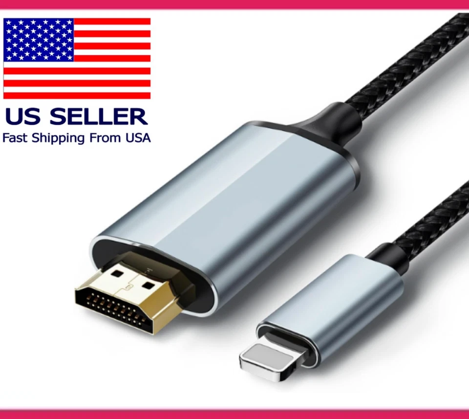 HDMI Adapter • HDMI Cable for iPhone to TV - Image 1 of 4