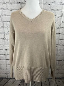 Emporio Armani Pullover Sweater Women's Size 30 Gray 100% Cotton Long Sleeves - Picture 1 of 7