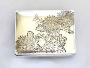 Zigarettenetui Silver950 Chrysanthemenblüte gebraucht - Bild 1 von 6