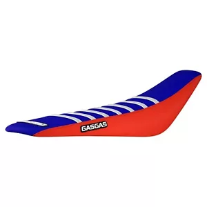 Cubierta de asiento Gasgas MC EC 125 250 350 450 2021-2023 ROJO/AZUL/BLANCO #173 LOGOTIPO - Imagen 1 de 3