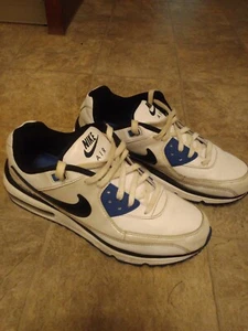 Nike Air Max Wright Men's Size 11.5 White Blue Running Shoes Sneakers 317551-194 - Picture 1 of 14