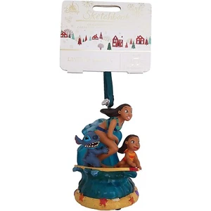 Disney Store Lilo & Stitch Cantando Árbol de Navidad Decoración Bola Surfing Wave 2019 - Imagen 1 de 15