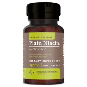 Plain Niacin - 250mg Immediate Release Niacin with Flush (B-3) - Nicotinic Ac... - Picture 1 of 8