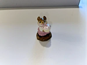 Wee Forest Folk “Birthday Girl” M-98 Cupcake Mouse-Pink Dress  1983–VGC - Picture 1 of 5