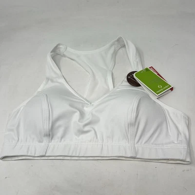 Moving Comfort Vixen High impact sports bra in white size S Small A/B cup NWT - Изображение 1 из 4