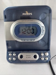 VTG Alarm Clock CD Player Philips AJ3977/37 CD Player AM FM Radio Tested WORKS! - Picture 1 of 14