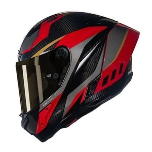 Nolan X-804 RS Lesmo 362 Black/Red Carbon Motorbike Full Face Helmet ECE 22.06 - Picture 1 of 16