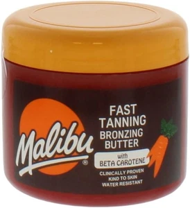 Malibu Sun Bronzing Fast Tanning Body Butter with Beta Carotene, Tropical Cocon - Picture 1 of 4