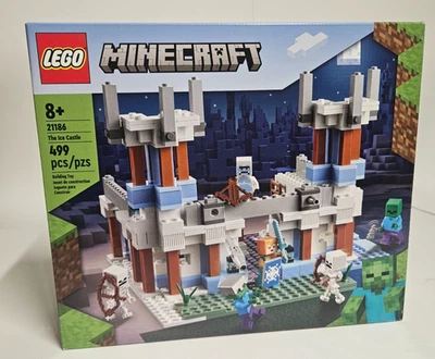 Nuevo sellado retirado LEGO Minecraft #21186 The Ice Castle 499 piezas Yeti Zombie Foto 1 de 4