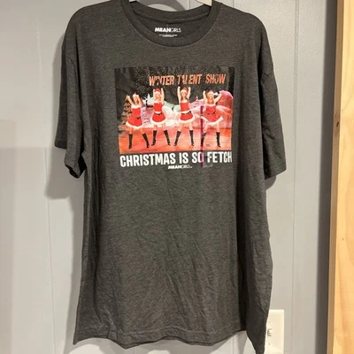 Camisa feminina média adulta XXL cinza manga curta gola redonda filme logotipo Natal nova com etiquetas - Imagem 1 de 4