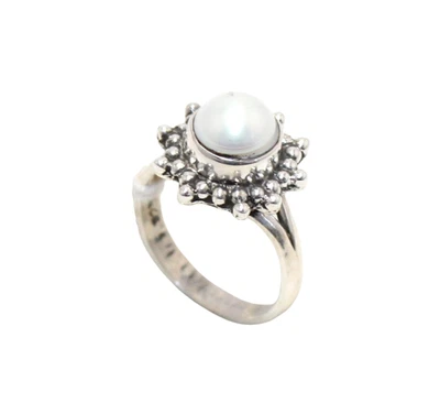 Anillo de plata de ley 925 para mujer perlas naturales de agua dulce piedras preciosas regalo H096 Foto 1 de 4