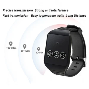 Wireless Restaurant Service Calling System 2 Watch Receiver And 1 Button Pa - Zdjęcie 1 z 12