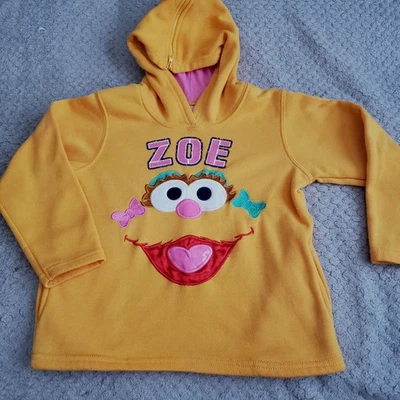 Sudadera con capucha vintage Sesame Street ZOE Character Face 5T regreso al cole/fotos Foto 1 de 4