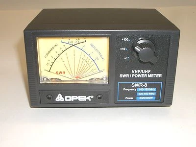OPEK SWR-8L 144/430 VHF UHF CROSS NEEDLE SWR POWER WATT METER 200W  - Image 1 of 4